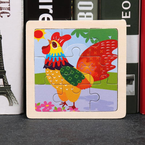 Early education puzzle puzzle toy enlightenment cognition cartoon wooden puzzle